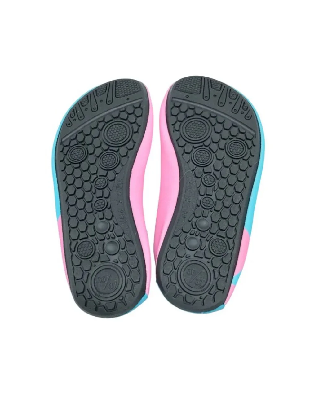 Cituo Girls Water Shoes Slip On Whale Pink Blue Size 36/37 US 4/5